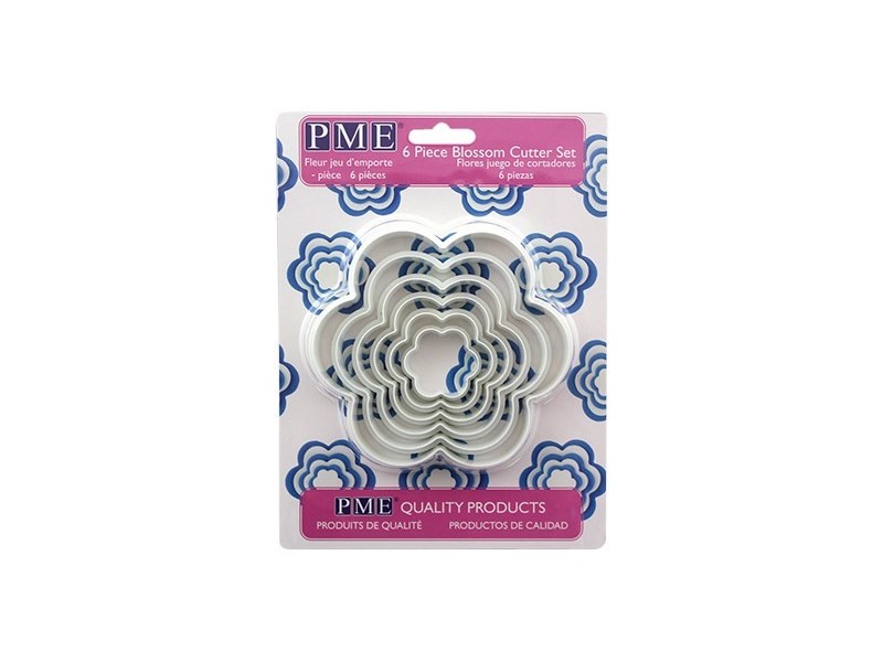 Set tagliapasta fiori, confezione da 6 pz