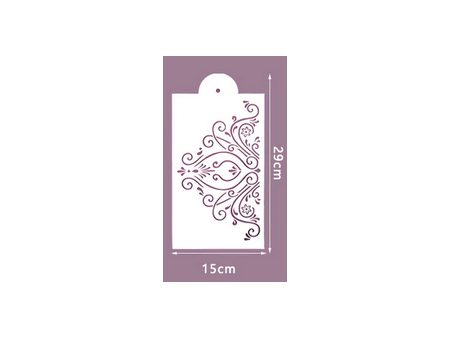Stencil effetto cornice h15cm